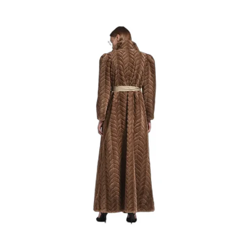 Animal-Free Fur Maxi Coat