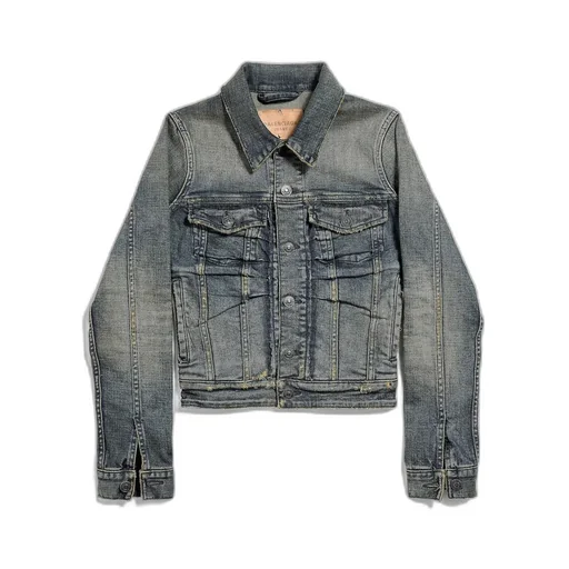 Ruched Denim Jacket