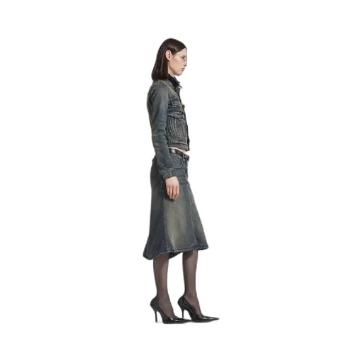 Ruched Denim Jacket