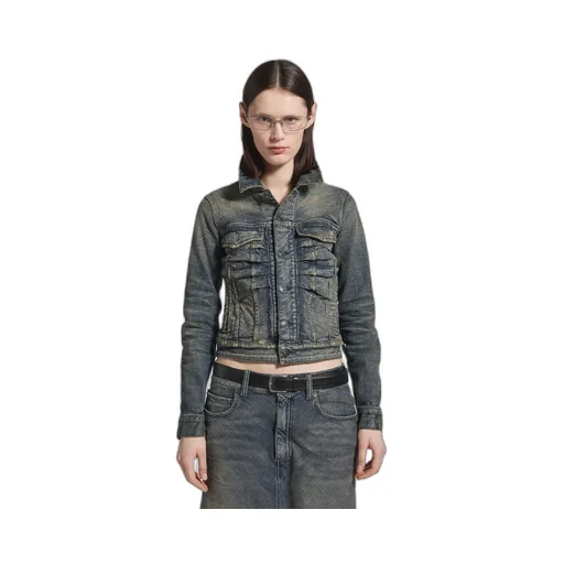 Ruched Denim Jacket