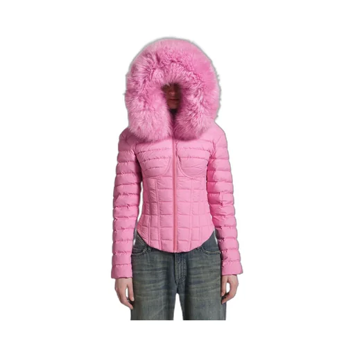 Hooded Corseted Puffer