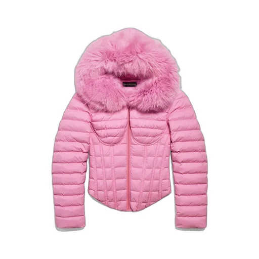 Hooded Corseted Puffer