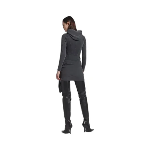 Corseted Zip-Up Hoodie