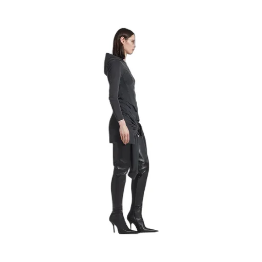 Corseted Zip-Up Hoodie