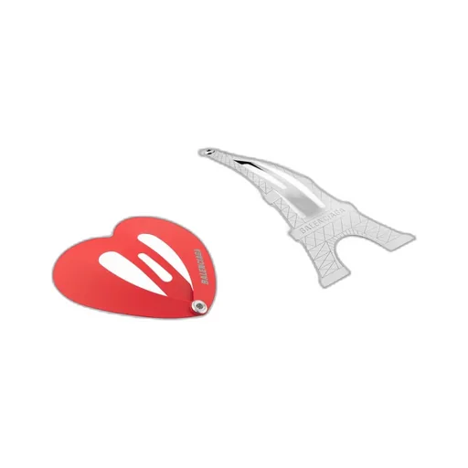 Bazaar Paris Heart Snap Clip Set
