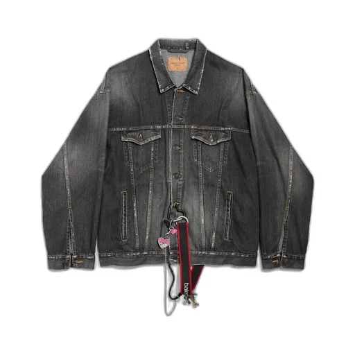 Oversized Charms Denim Jacket