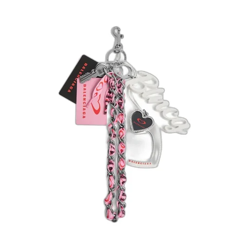 Keychain/Charm Blncg Multi Hearts