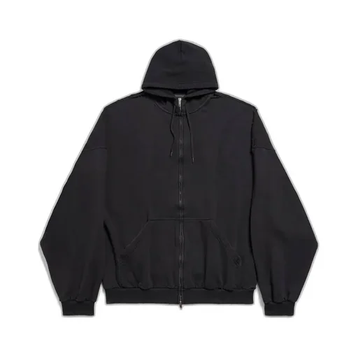 Security Tape Logo Large Zip-Up Hoodie