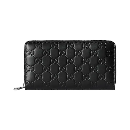 Gg Emblem Zip Around Wallet