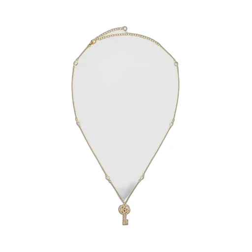 Gg Marmont Key Crystal Necklace