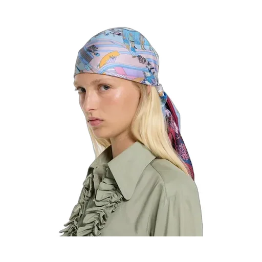 Printed Silk Twill Carré