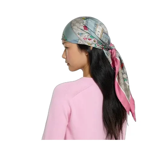 Printed Silk Twill Carré