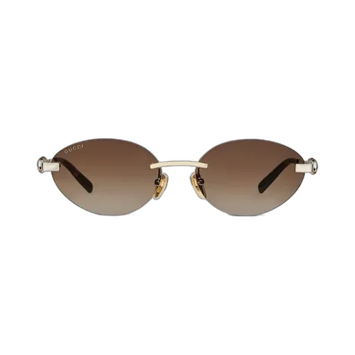 Frameless Oval Sunglasses