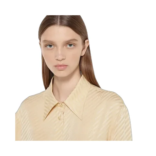 Interlocking Gg Silk Jacquard Shirt