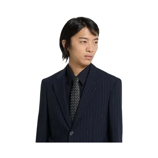 Horsebit Silk Jacquard Tie