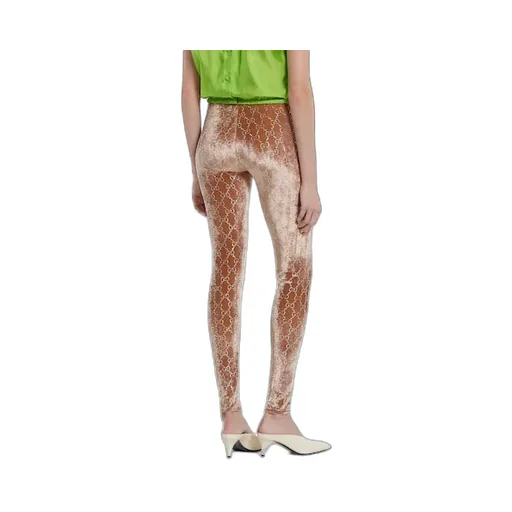 Gg Crystal Embroidered Leggings