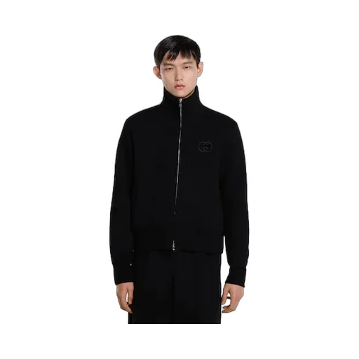 Brushed Cotton Jersey Zip Sweatshirt