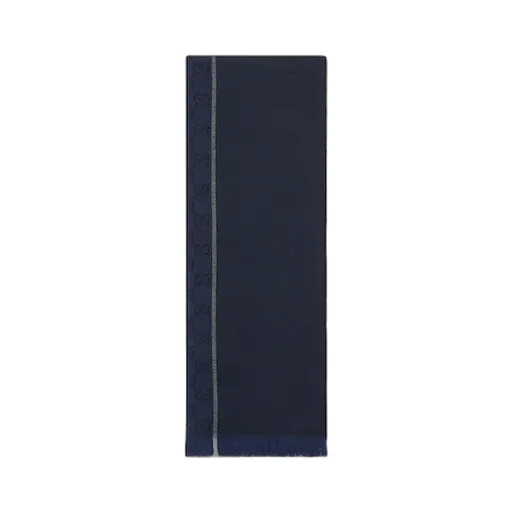 Gg Wool Jacquard Scarf