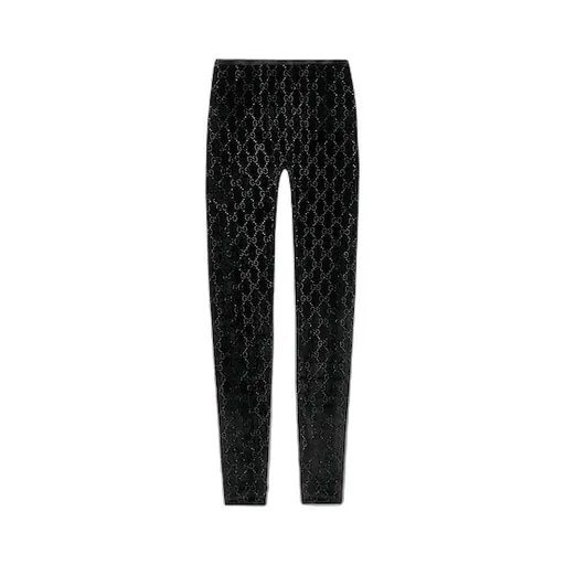 Gg Crystal Embroidered Leggings