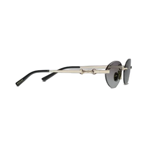 Frameless Oval Sunglasses