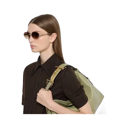 Frameless Oval Sunglasses