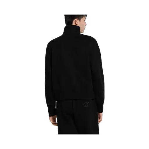 Brushed Cotton Jersey Zip Sweatshirt