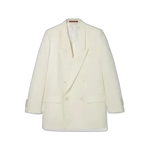Double-Breast Technical Panama Jacket