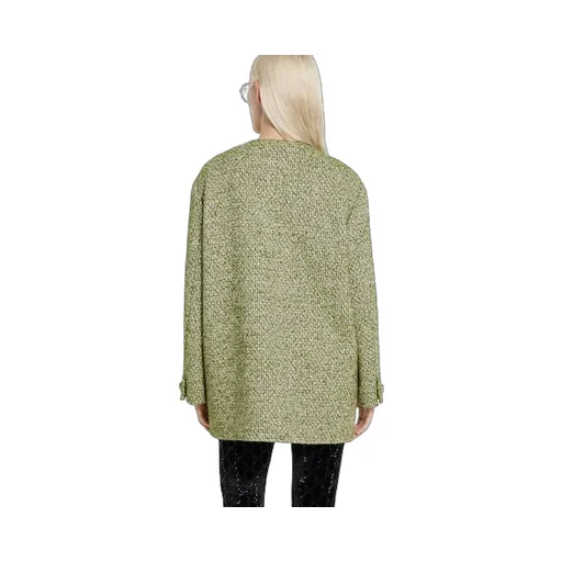 Wool Cotton Bouclé Coat