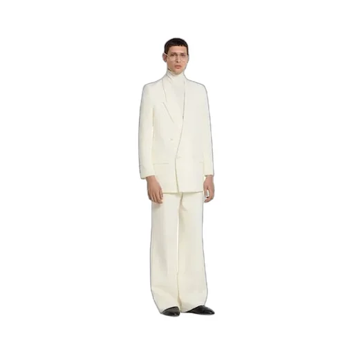 Double-Breast Technical Panama Jacket
