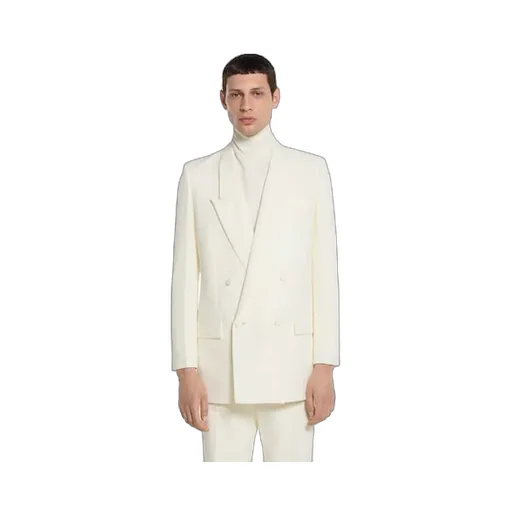 Double-Breast Technical Panama Jacket