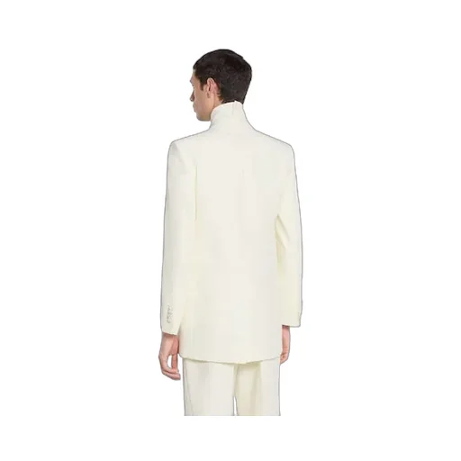 Double-Breast Technical Panama Jacket