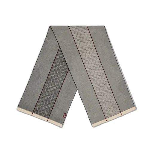 Gg Wool Jacquard Scarf