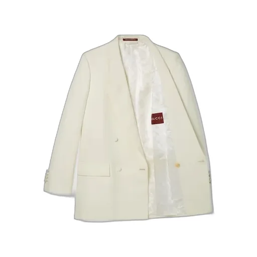 Double-Breast Technical Panama Jacket
