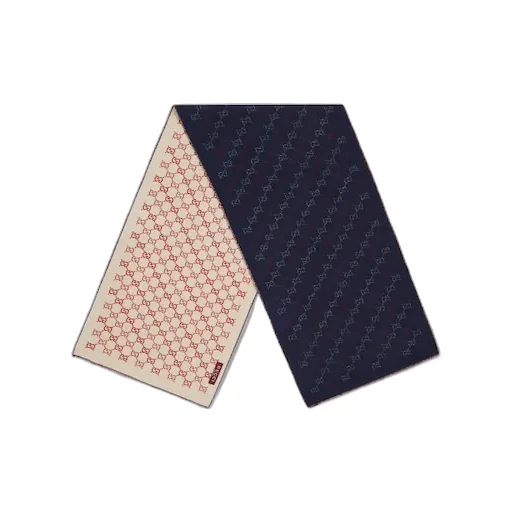 Gg Wool Jacquard Scarf