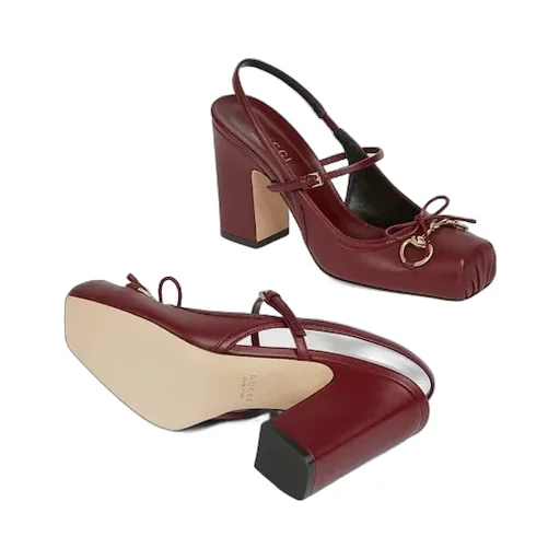 Gucci Horsebit Slingback Pump