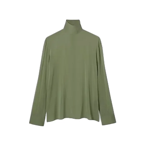 Silk Stretch Chiffon Shirt