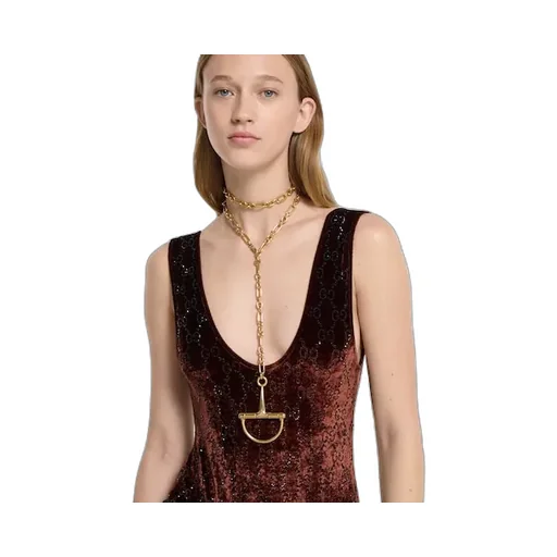 Half Horsebit Necklace