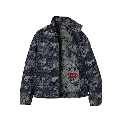 Gg Jacquard Denim Jacket