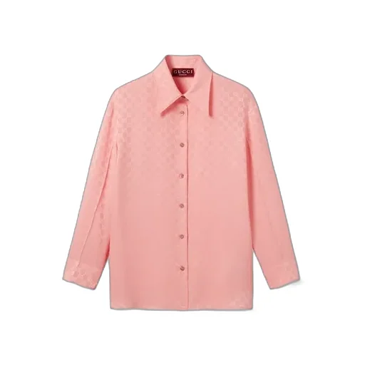 Gg Silk Jacquard Shirt
