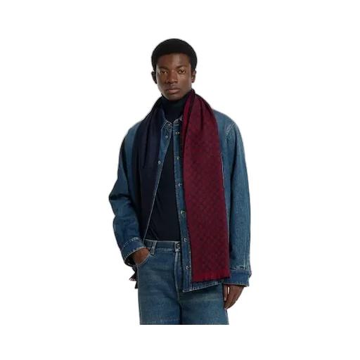 Gg Wool Jacquard Scarf