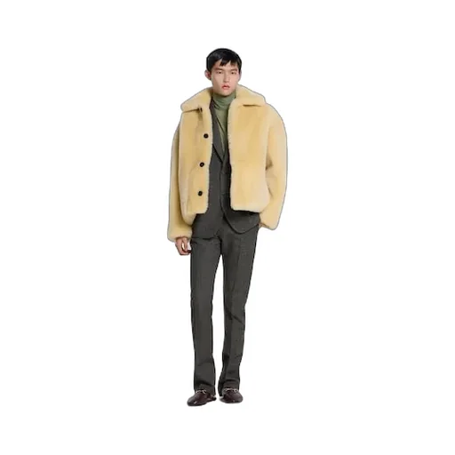 Herringbone Wool Mouliné Jacket