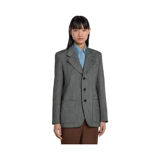 Herringbone Wool Mouliné Jacket