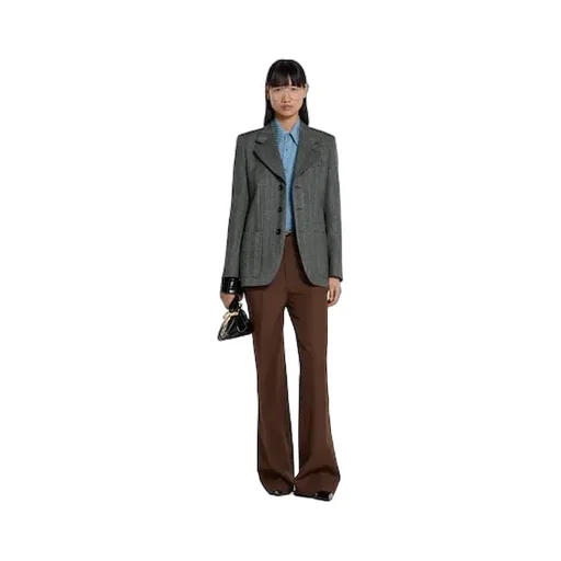 Herringbone Wool Mouliné Jacket