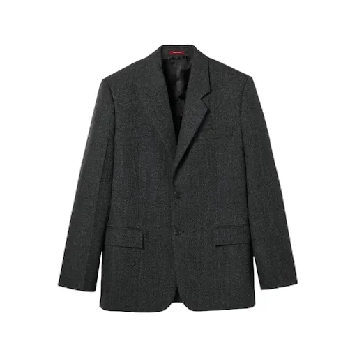 Herringbone Wool Mouliné Jacket