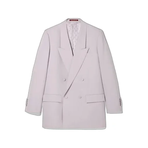 Double-Breast Wool Gabardine Jacket