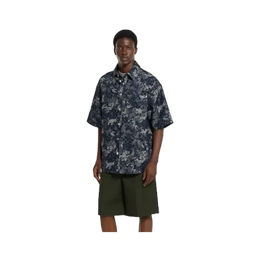 Gg Jacquard Denim Shirt