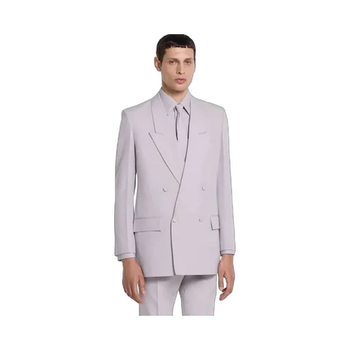 Double-Breast Wool Gabardine Jacket