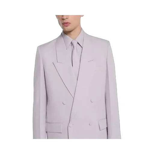 Double-Breast Wool Gabardine Jacket