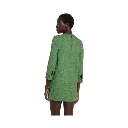 Cotton Wool Mouliné Dress
