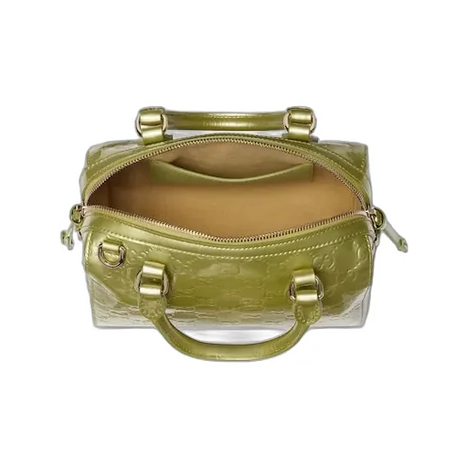 Gg Emblem Small Boston Bag